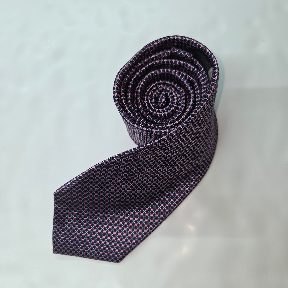 JOS A BANK Traveler Stain Resistant‎ Silk Necktie Mens Geometric Preppy Office